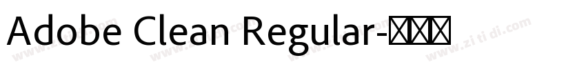 Adobe Clean Regular字体转换